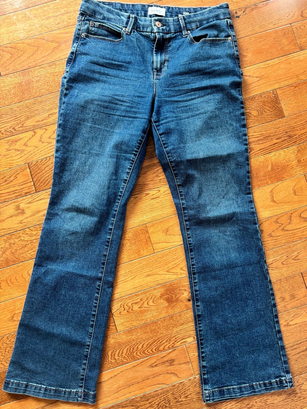 Nicole Miller Dark Blue High Rise Bootcut Jeans